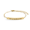 Don't Let The Hard Days Win Inspire Paperclip Bracelet