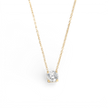 Dainty Solitaire Pendant Necklace